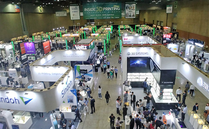 인사이트 3D 프린팅 전시장 모습