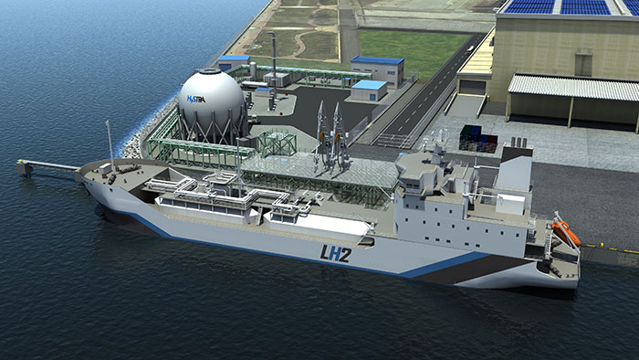 In Japan, there is a liquid hydrogen receiving terminal at Kobe. ABB Bailey Japan Ltd., which has deep domain expertise in LNG cryogenic terminals, will provide an automation and safety system to support these local operations. ©HySTRA.