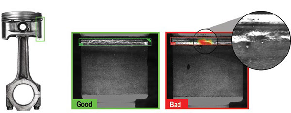 그림2. 딥러닝 솔루션을 통한 피스톤링 결함 검사