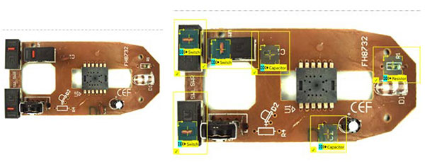 그림4. 딥러닝 솔루션을 통한 PCB 조립 검증
