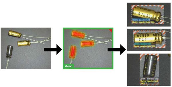 그림5. 딥러닝 솔루션을 통한 커패시터 분류