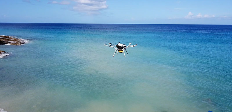 DMI는 버진아일랜드에서 응급의료물 배송 시연을 성공적으로 완수했다 (@바이코)