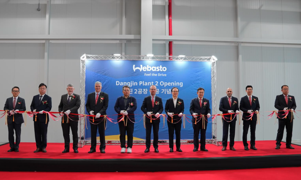 베바스토가 충청남도 당진에 전기차 배터리 팩 공장을 증설하고 준공식을 개최했다