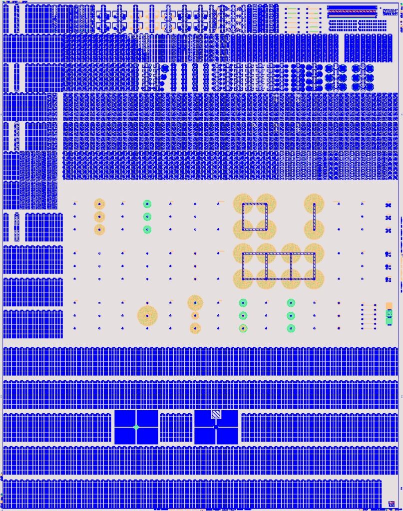 그림 2. 300mm 기판 위 GaN HEMT용 개발 마스크 세트