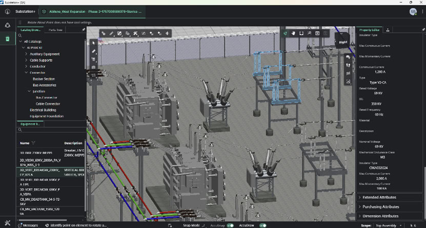Bentley’s OpenUtilities Substation+ is a new application that brings digital twin and AI-powered capabilities to substation design.