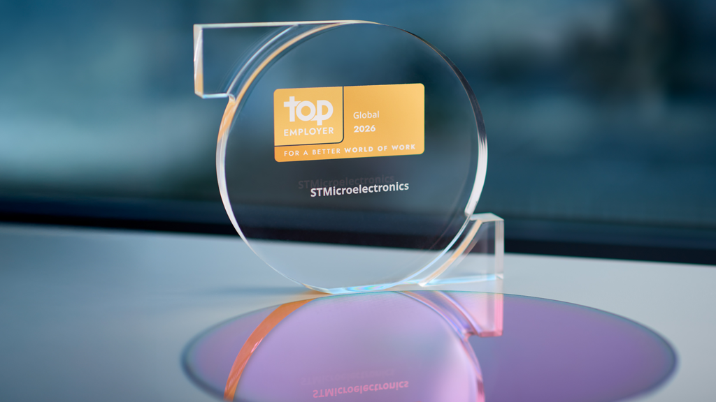 ST마이크로일렉트로닉스, 2년 연속 ‘2026 글로벌 최고의 직장’ 선정 ST마이크로일렉트로닉스, 2년 연속 ‘2026 글로벌 최고의 직장’ 선정