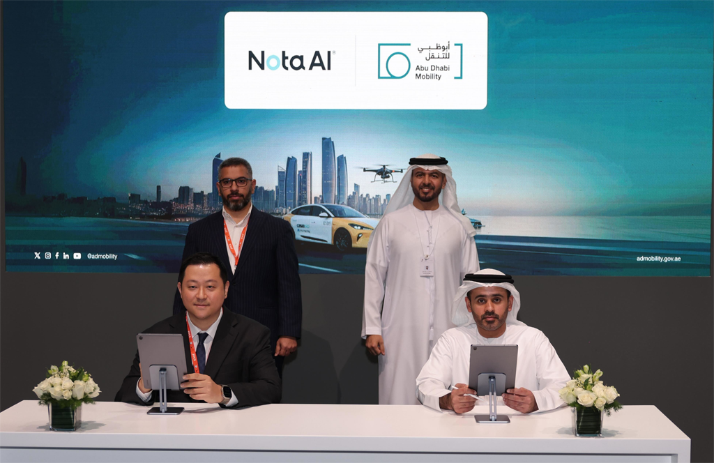 노타, 두바이 이어 아부다비 교통청과 맞손… UAE ‘AI 교통 인프라’ 핵심 파트너 입지 굳힌다