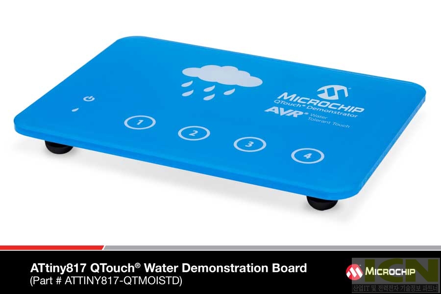 ATtiny817 QTouch Water Demonstration Board
