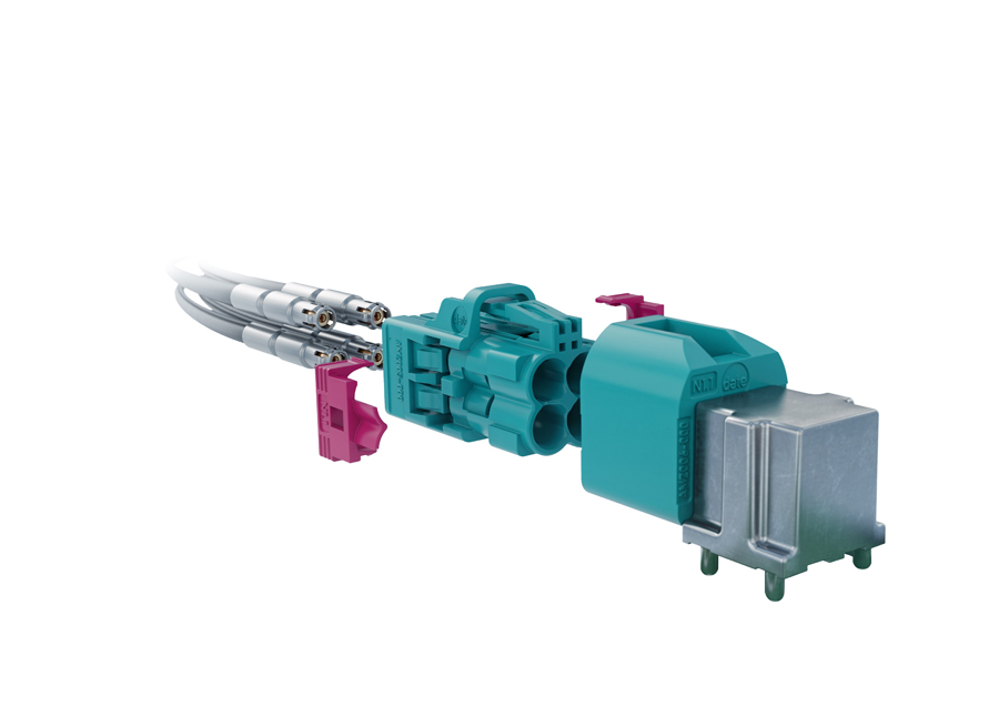 HFM® 설계 기반의 고속 FAKRA-Mini 자동차 동축 커넥터