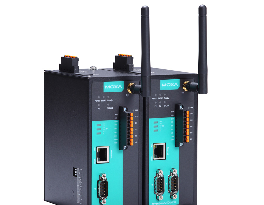 MOXA, 3-in-1 시리얼 디바이스 서버, NPort IAW5000A-6I/O 시리즈
